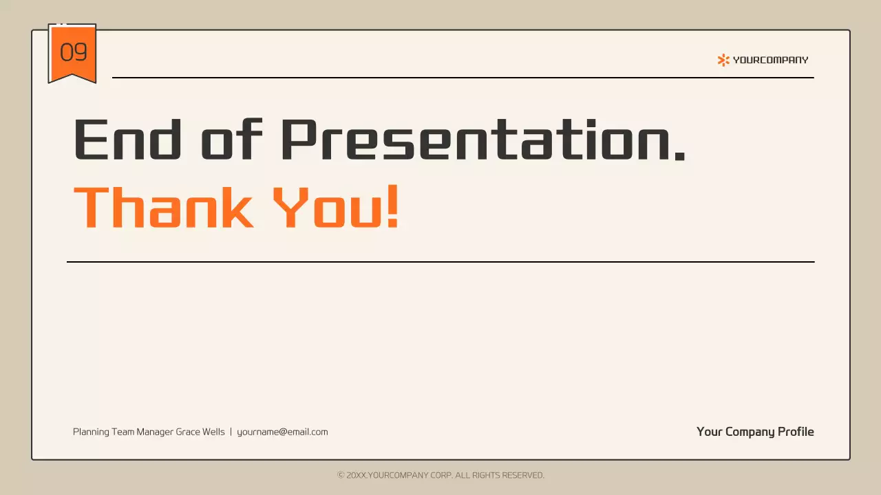 Apresentação do Guia de Perfil da Empresa Bege Modern