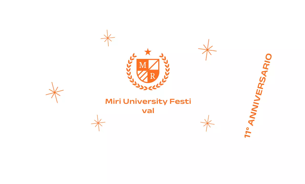 Festa della scuola con logo della scuola con alloro e brillantini