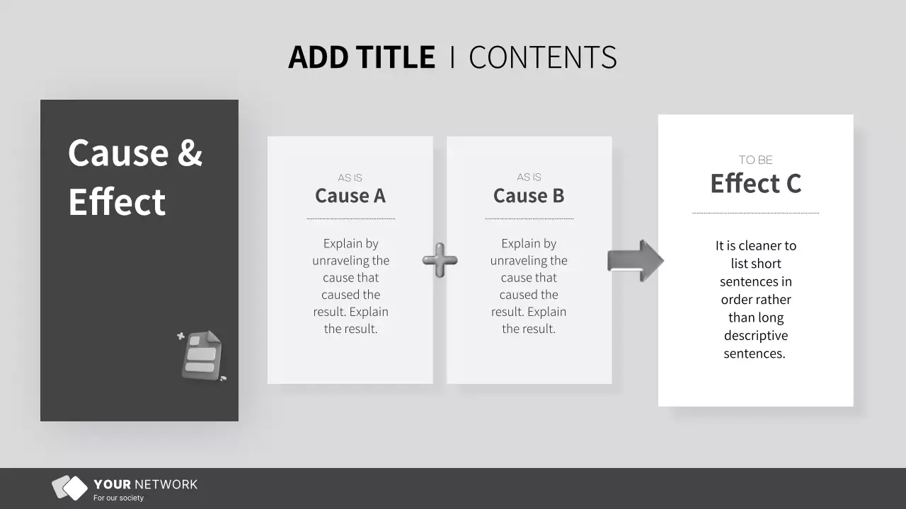 Simple, gray-and-white reports for NGOs