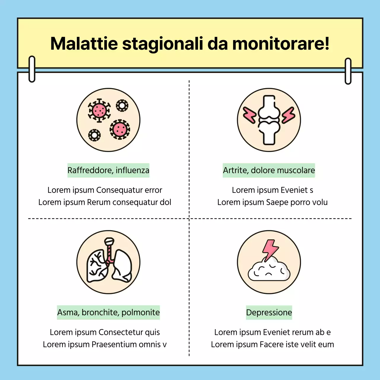 Una guida sanitaria primaverile per gli anziani in giallo e rosa