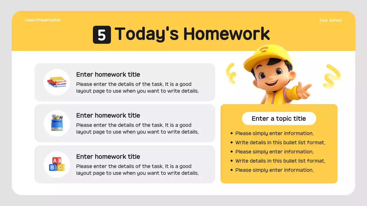 Yellow Playful Preschool Presentation