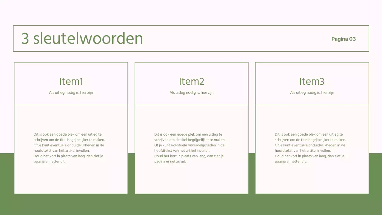 Eenvoudige, groene en roze rapporten voor NGO's
