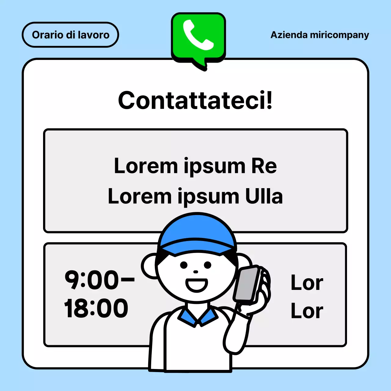 Una guida semplice, bianca e blu per l'helpdesk