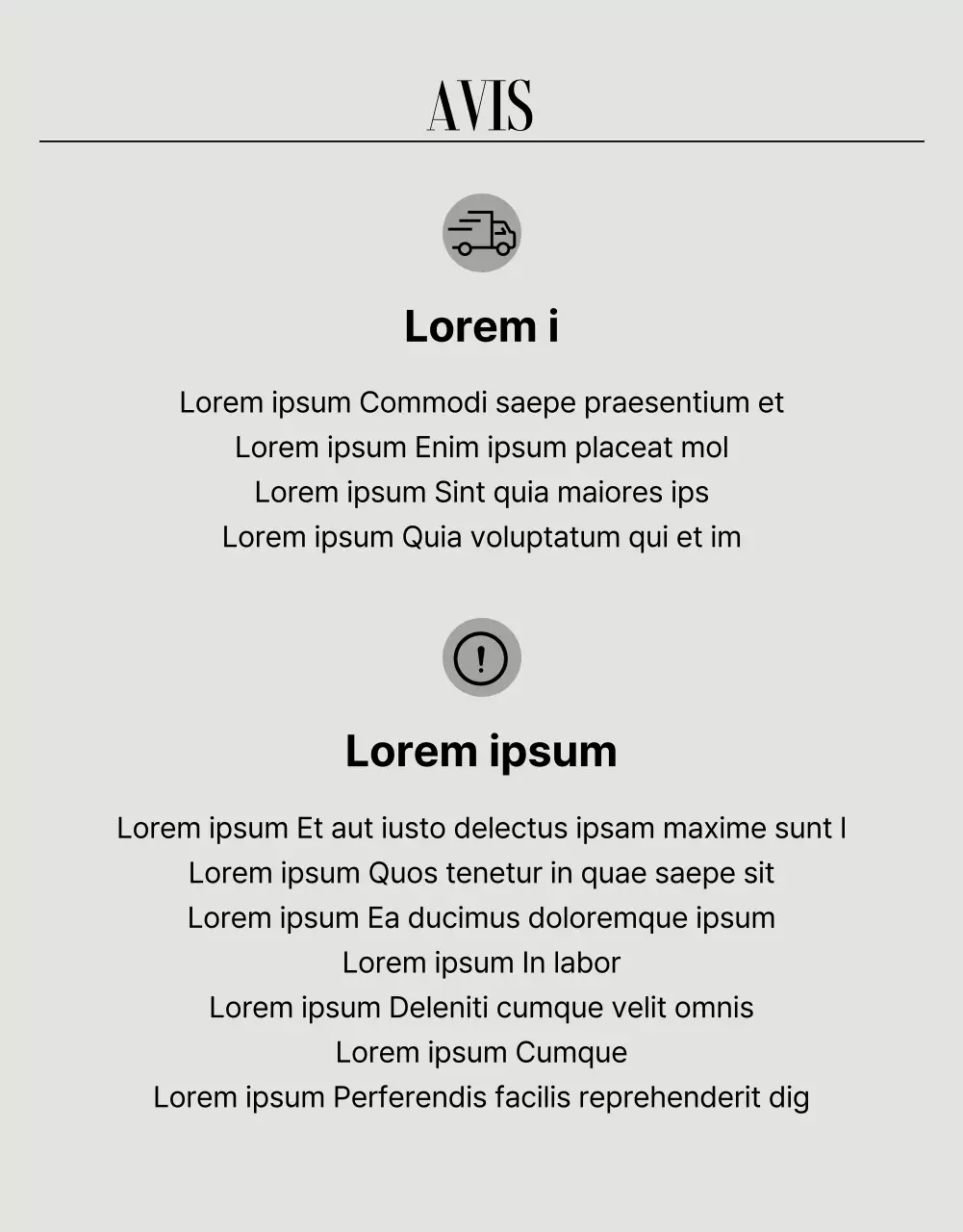 Annonce de la page de détail de la mode moderne en beige