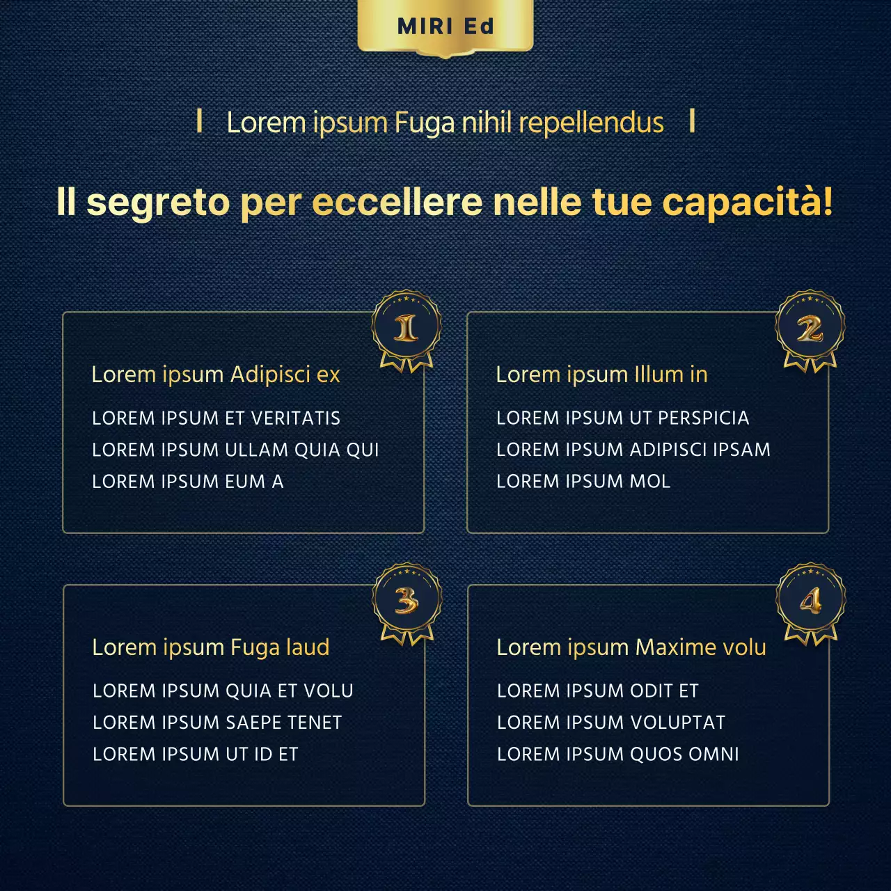Promozione di una scuola di preparazione al SAT dorata e lussuosa per gli studenti di ritorno