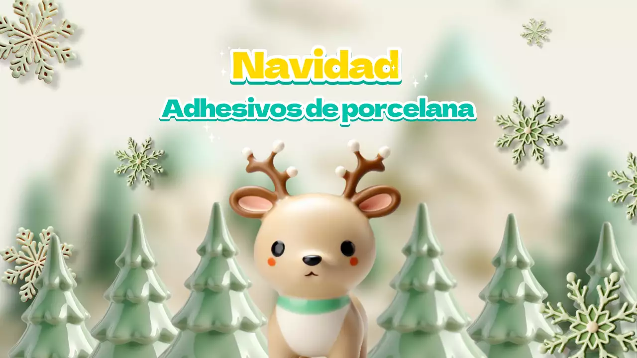 Decora con cerámica navideña en tonos pastel