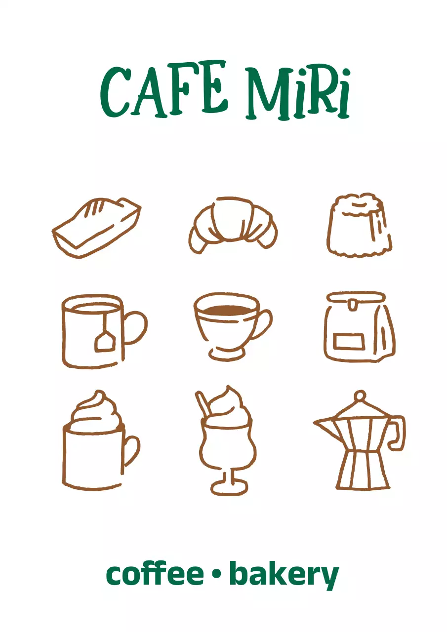 Tanda anak anjing lucu berwarna hijau coklat