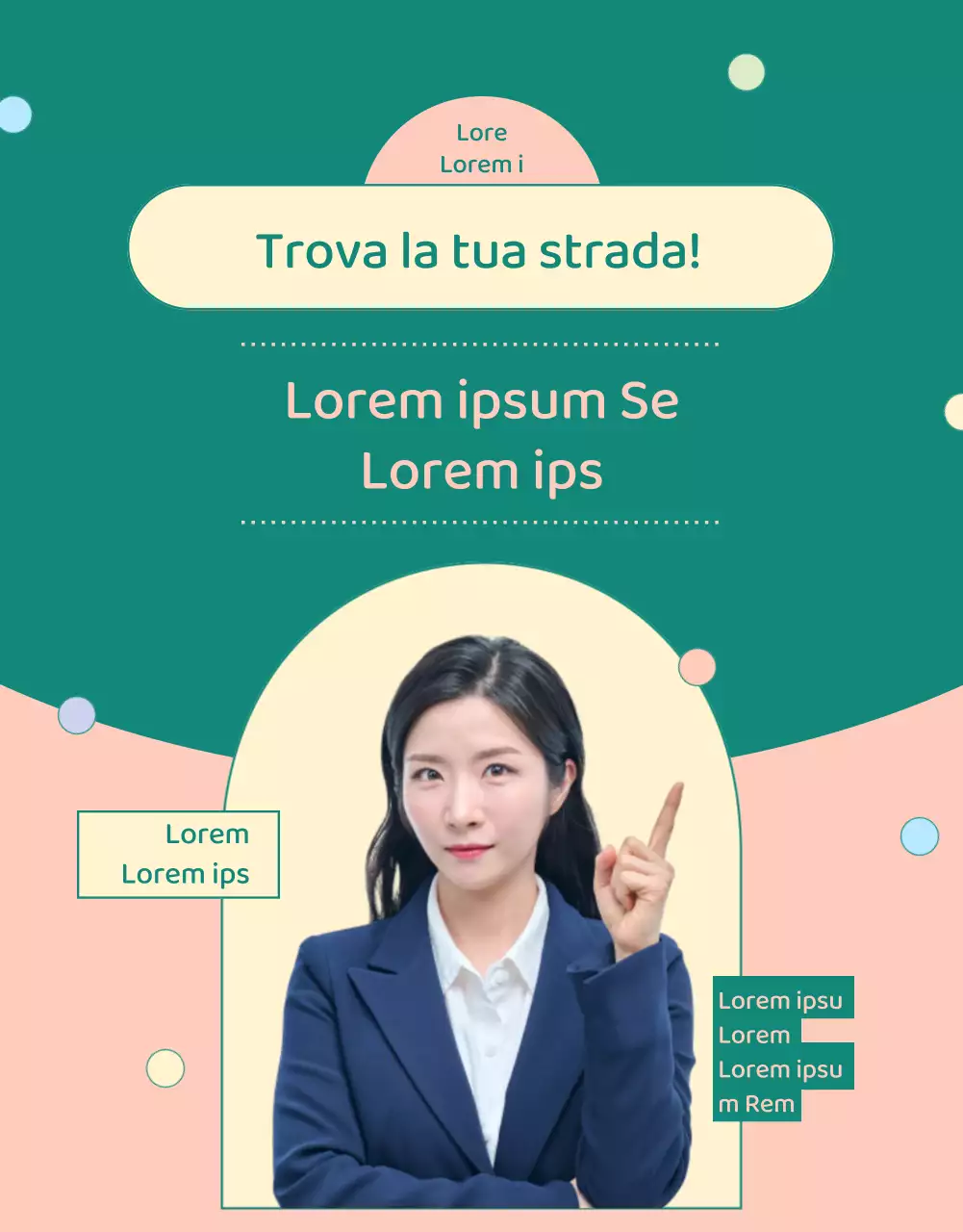 Promuovere una simpatica fiera della carriera giovanile in rosa e verde