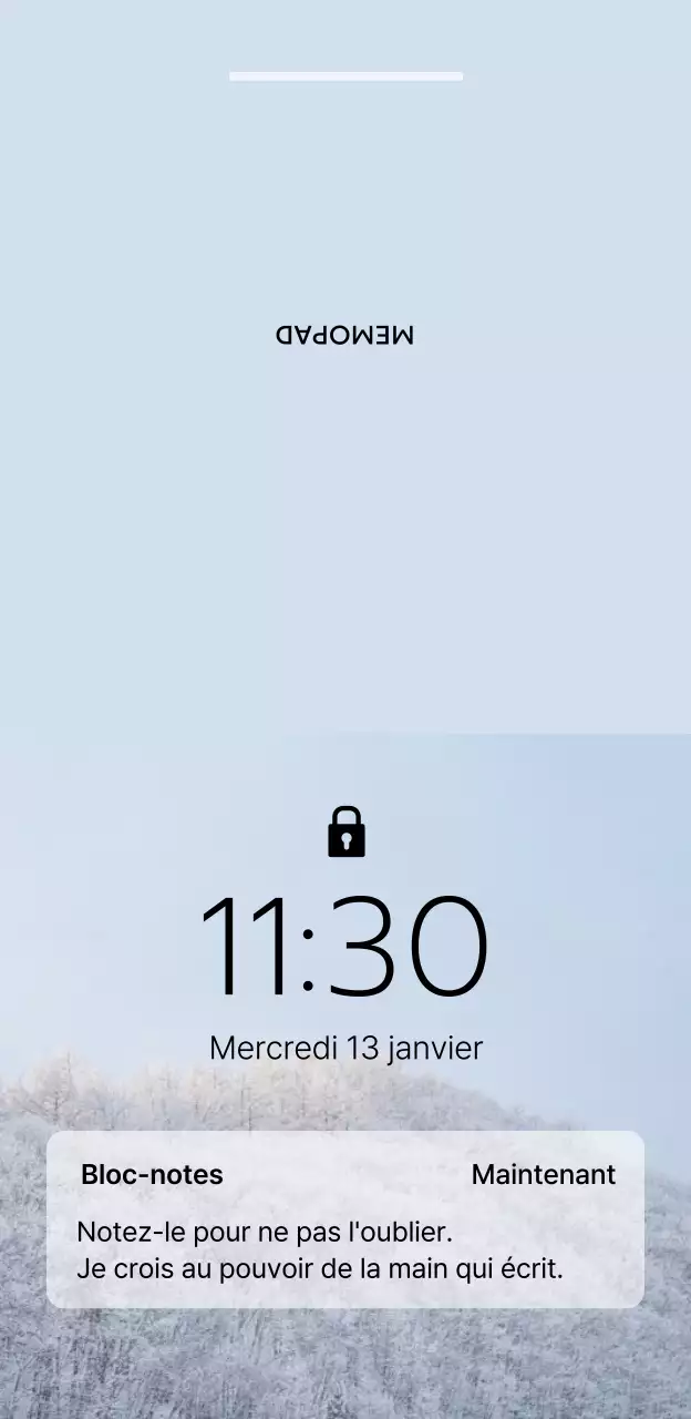 Conception d'un concept de notification pour téléphone portable