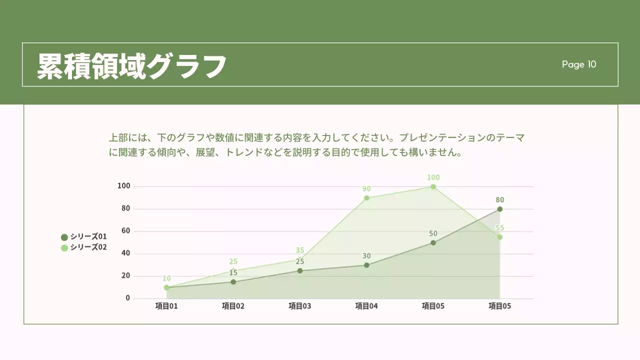 緑 シンプル プラン プレゼンテーション