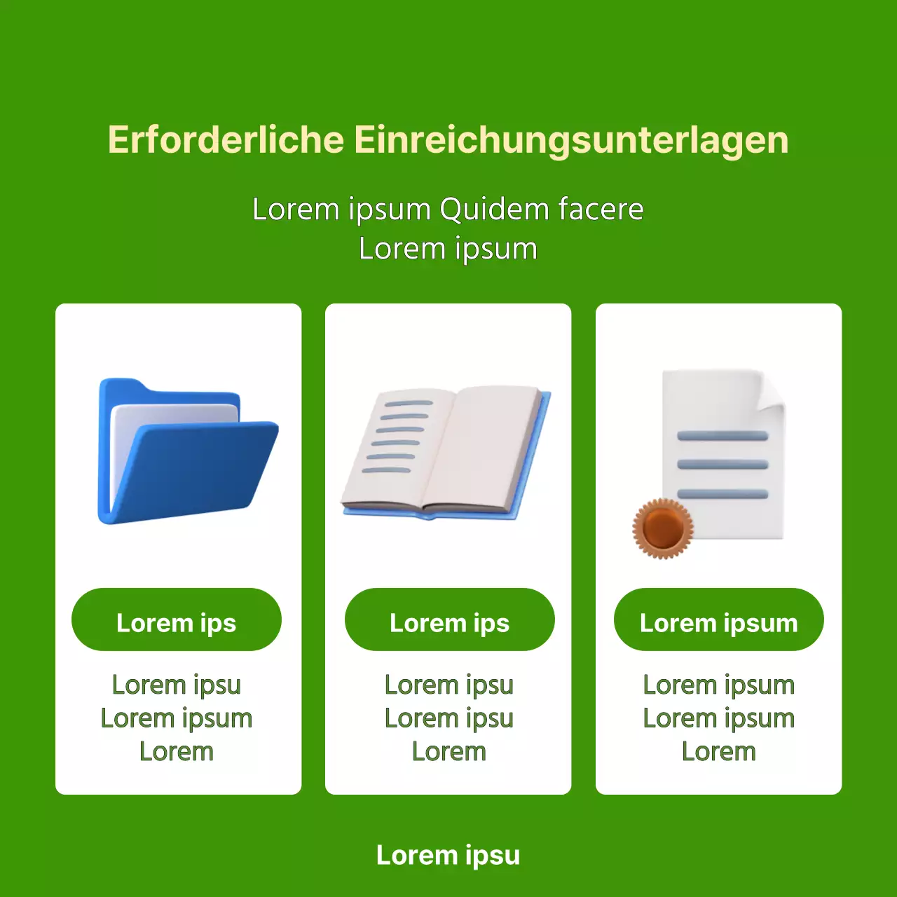 Ein einfaches, lindgrünes Programm, um für Tutoren zu werben