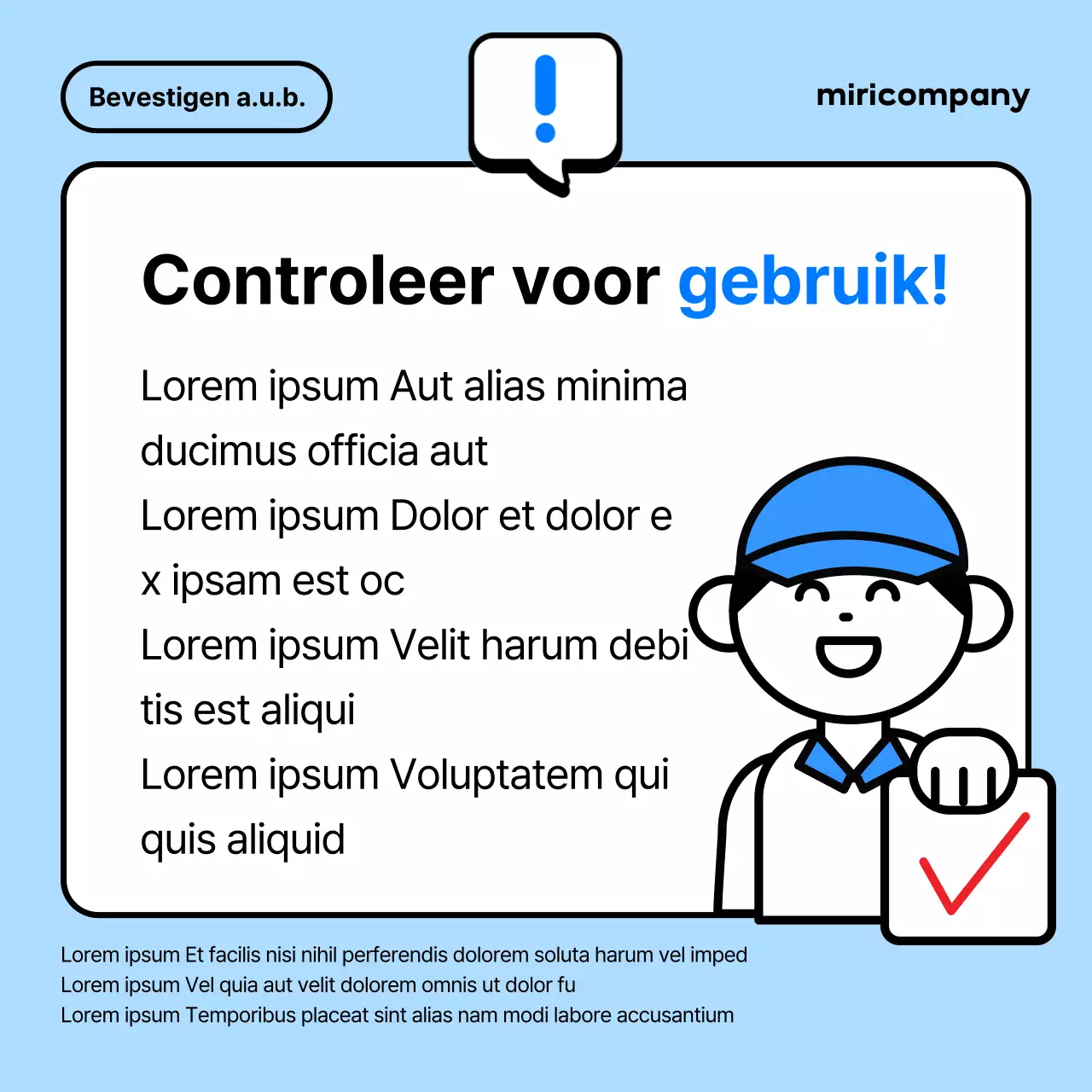 Een eenvoudige, witte en blauwe helpdeskgids