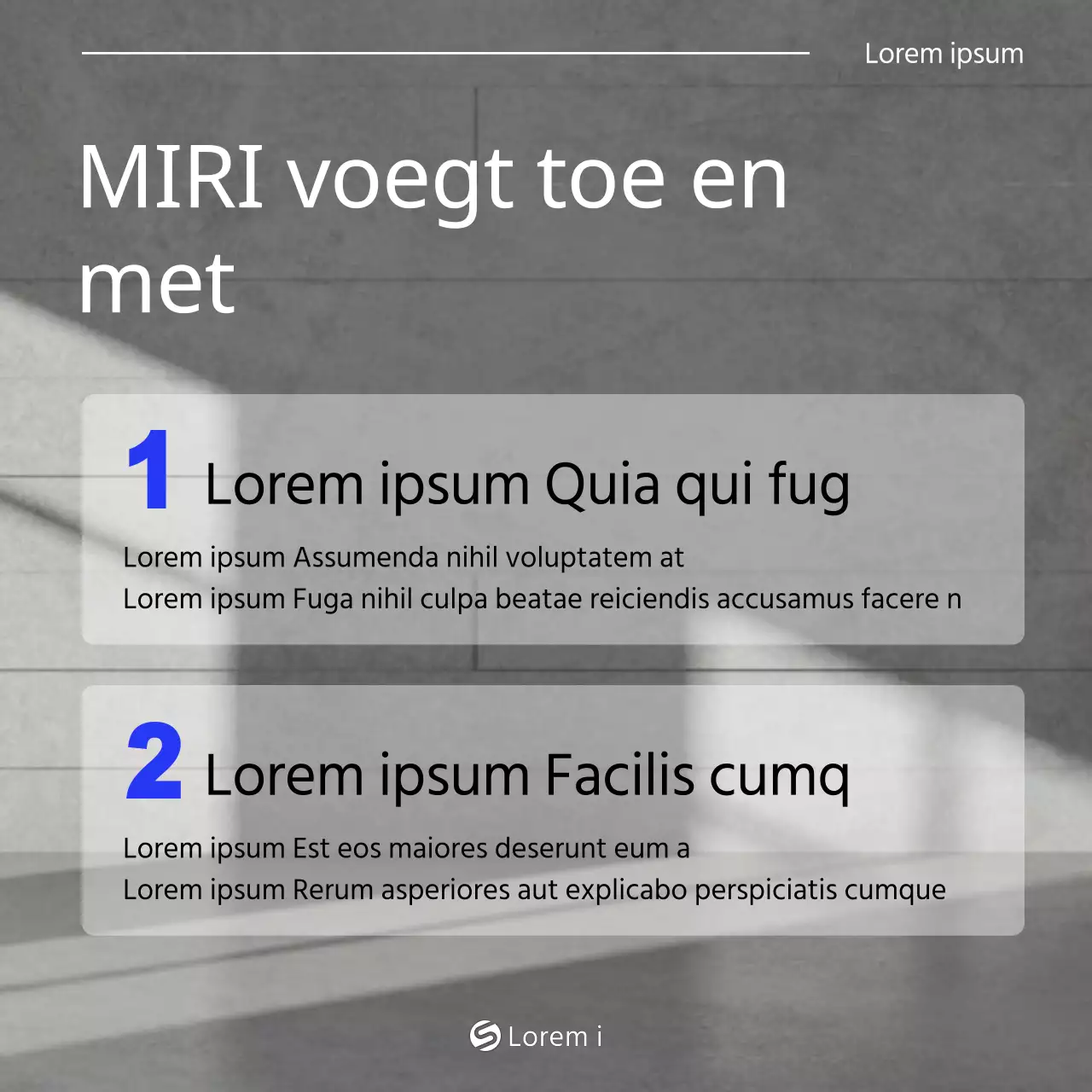 Promoot eenvoudige buitenreclame in wit en blauw