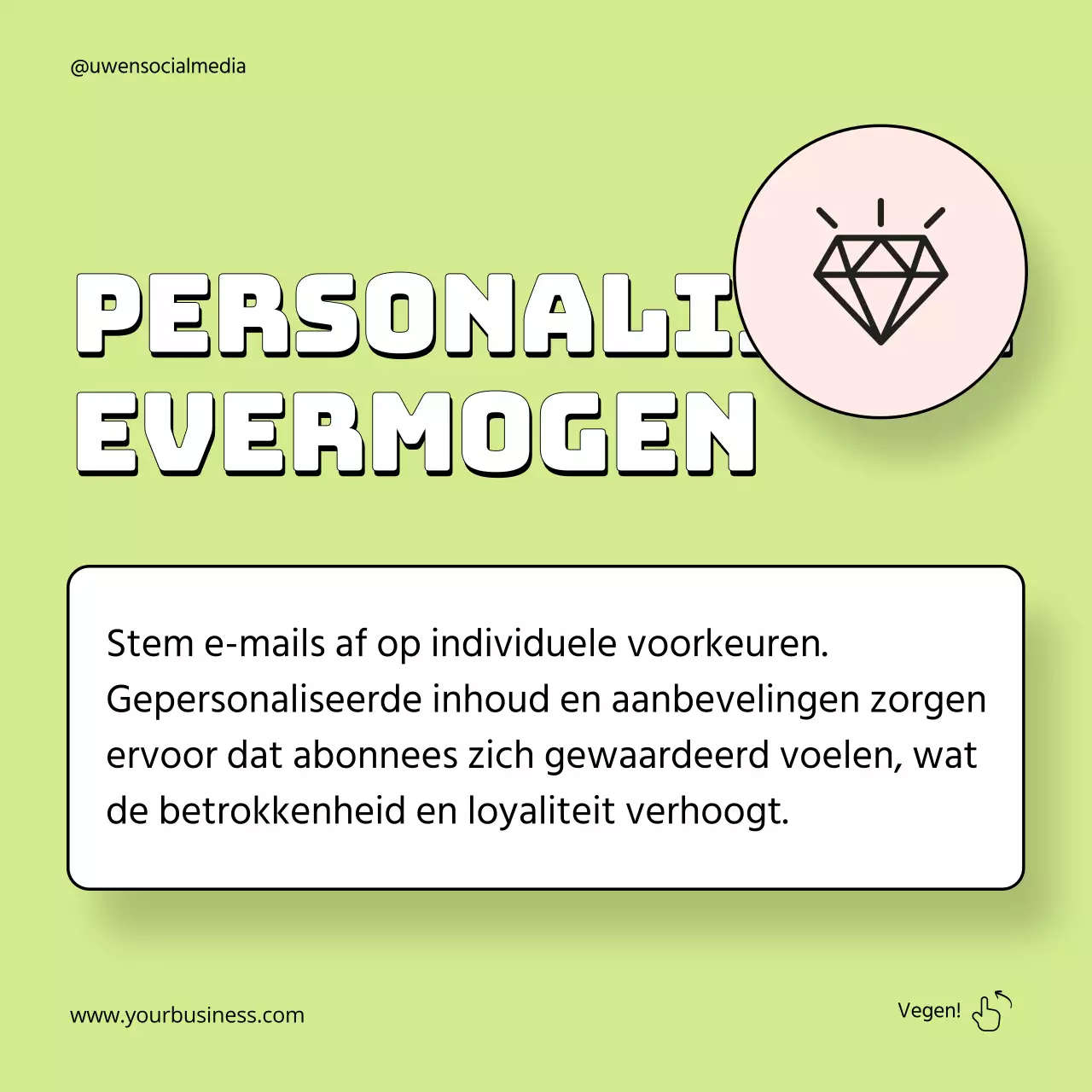 Oranje en neon geometrische e-mailmarketing strategiegids