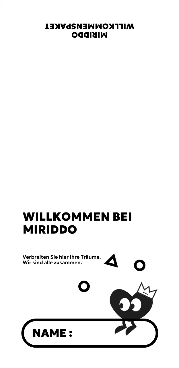 Einfaches und niedliches Begrüßungsset mit Herzfiguren und -formen