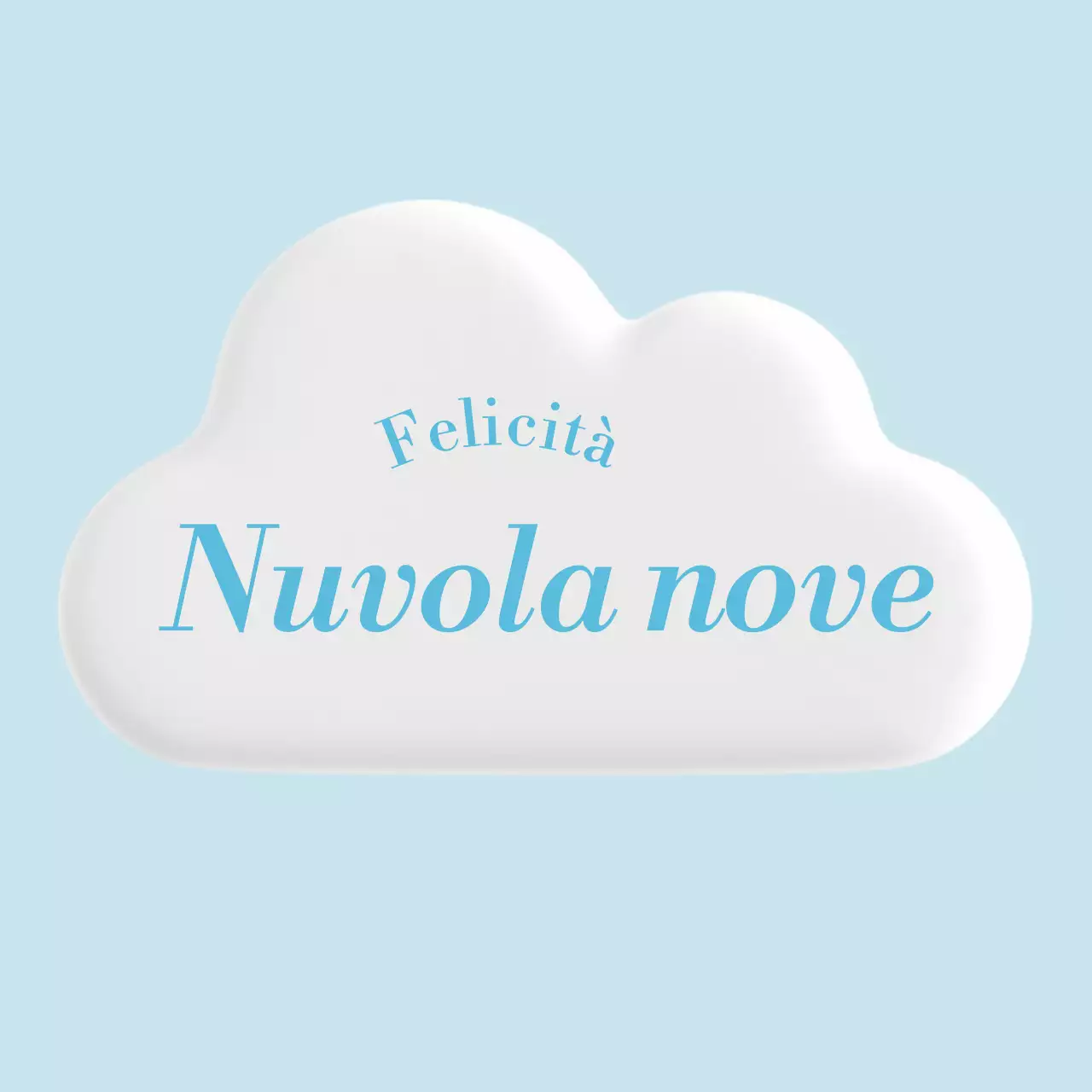 Merchandising da caffè con illustrazioni di nuvole arrotondate e font serif