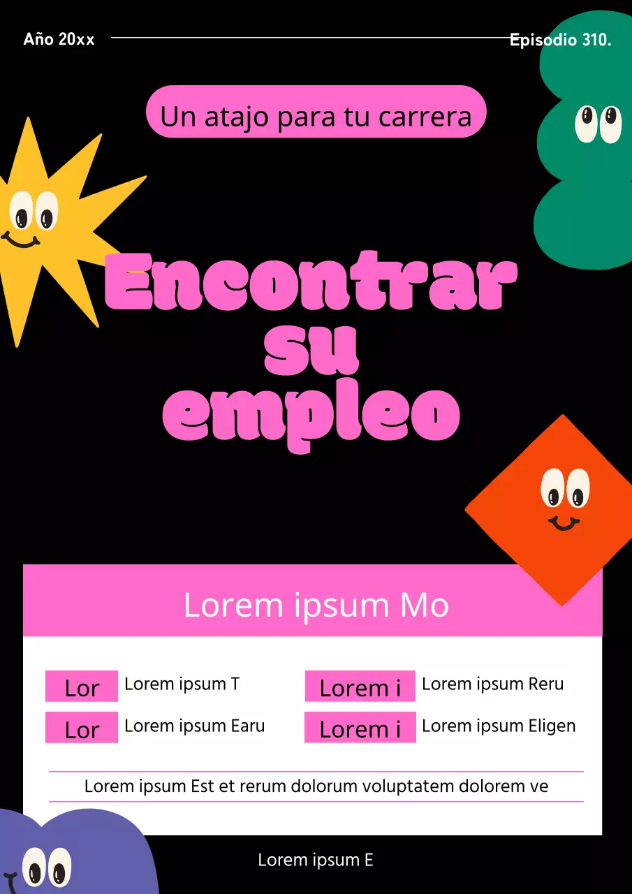 Promover un bonito seminario en negro y rosa