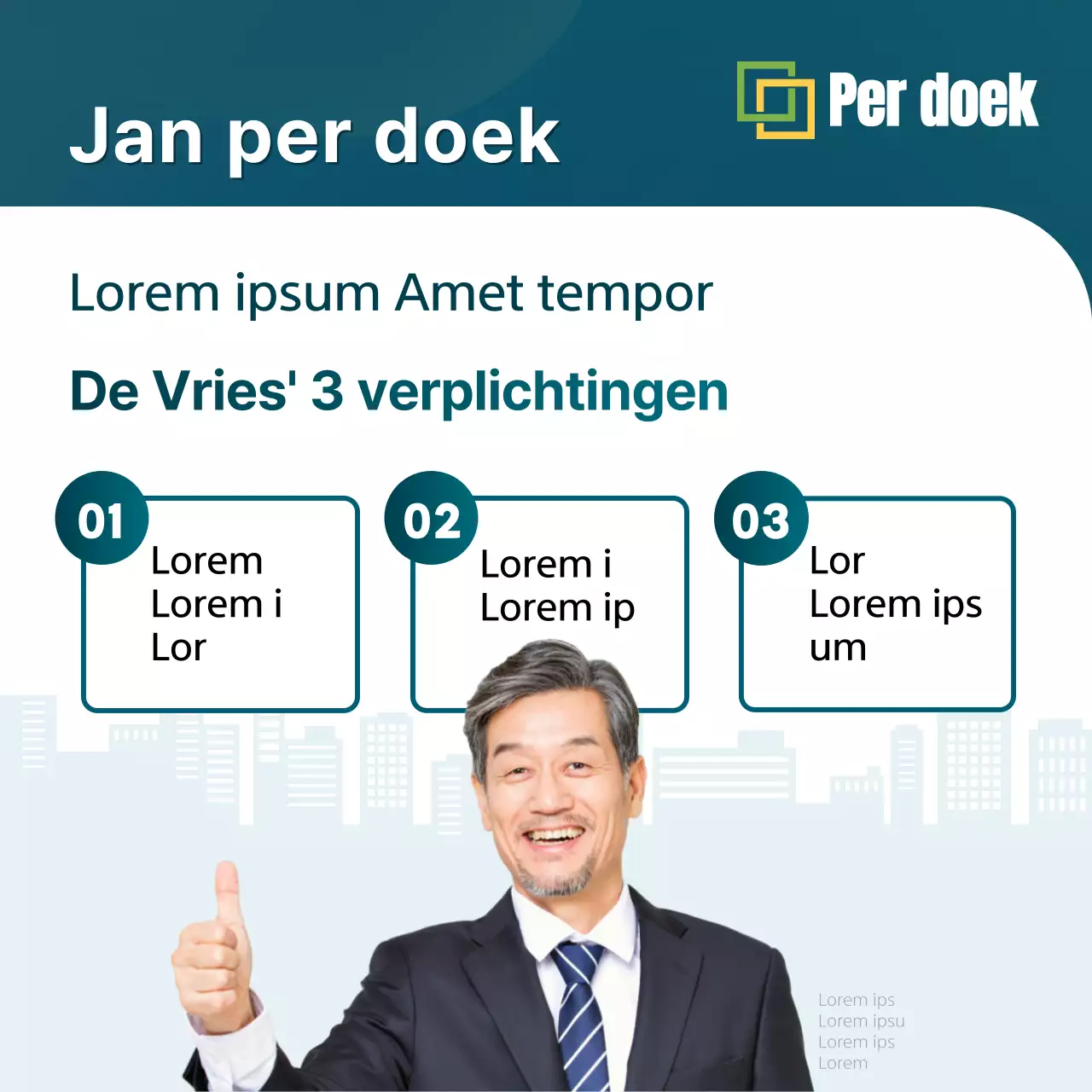 Een gids met de beloften van de verkiezingskandidaten, gemarkeerd in mint en marineblauw