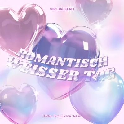 Für einen trendigen weißen Tag in Mauve werben