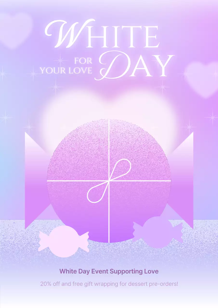 Purple Elegant Event Promotion Poster