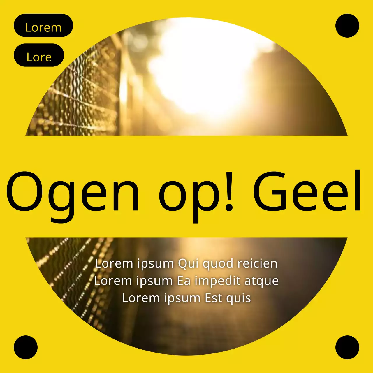 Eenvoudige social media-covers in oranje en regenboogkleuren