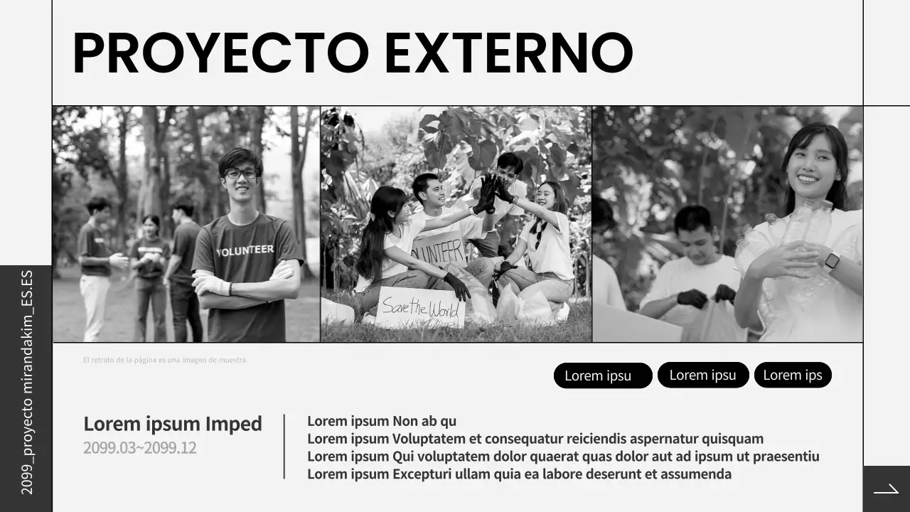 Carpeta en blanco y negro para principiantes avanzados