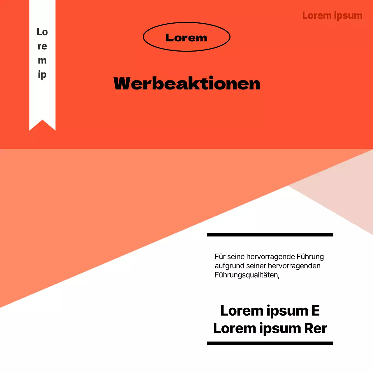 Ein einfacher orange-schwarzer Leitfaden für interne Bekanntmachungen der Personalabteilung
