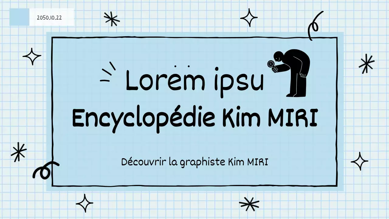 Lettre de motivation mignonne, dessinée à la main, en bleu clair