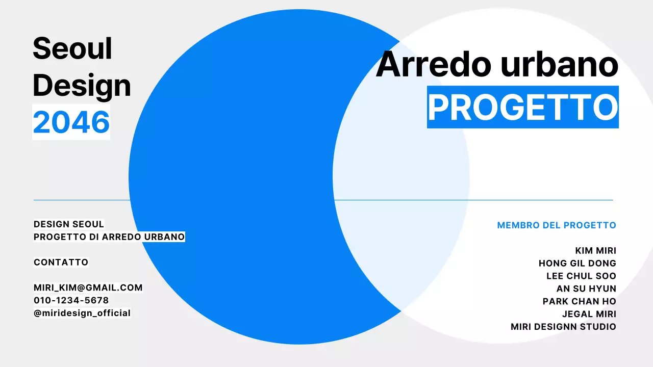 Un semplice brief di progettazione urbana in blu