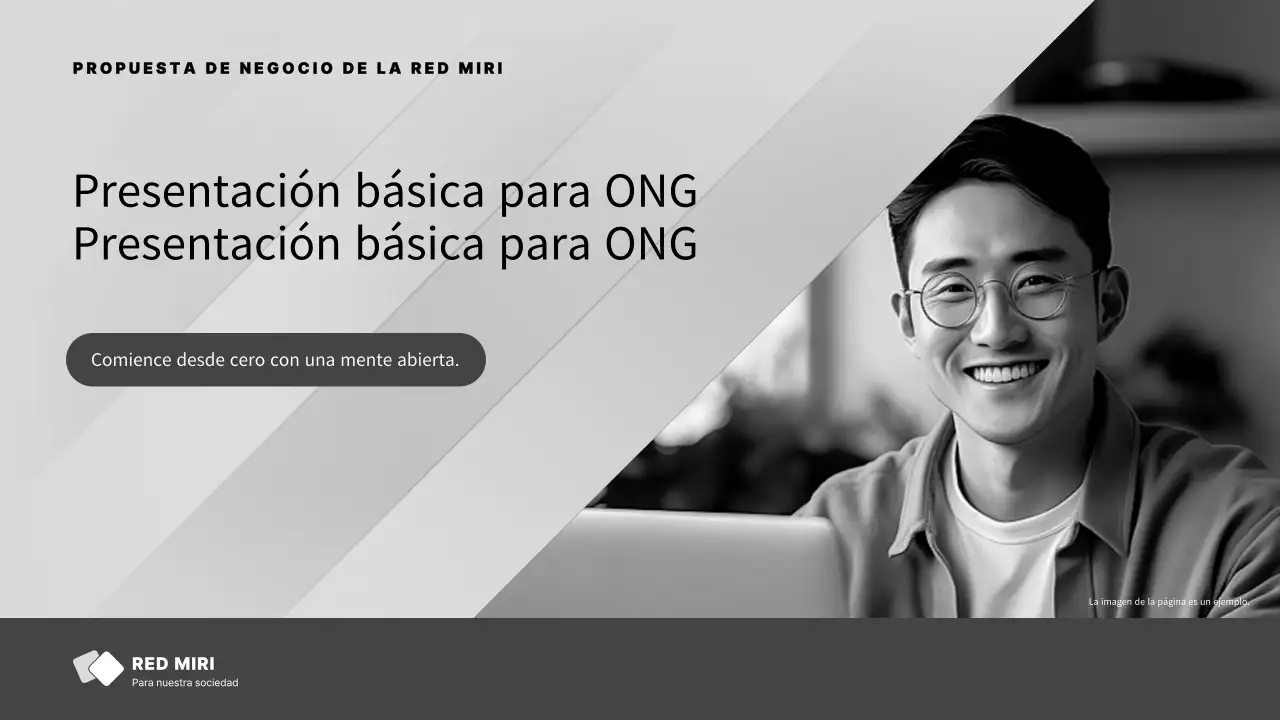 Informes sencillos y en blanco y gris para ONG