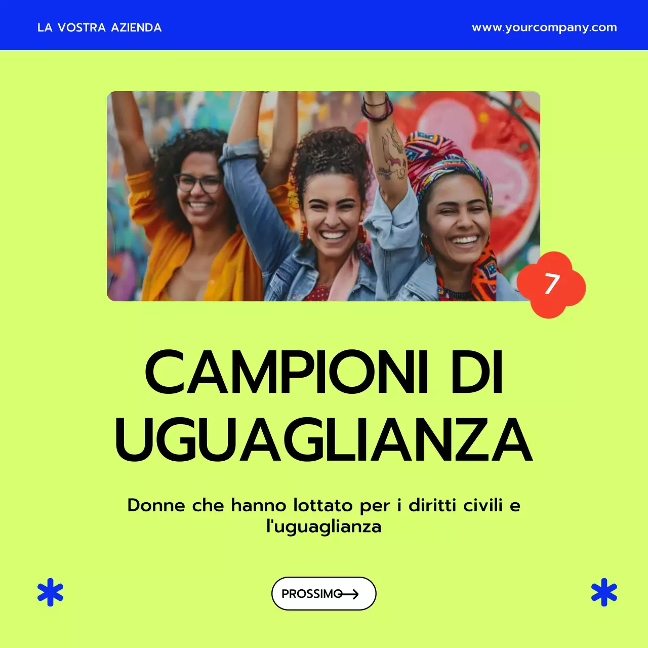 Suggerimenti per il mese della donna a tema pop viola e giallo Pubblicità