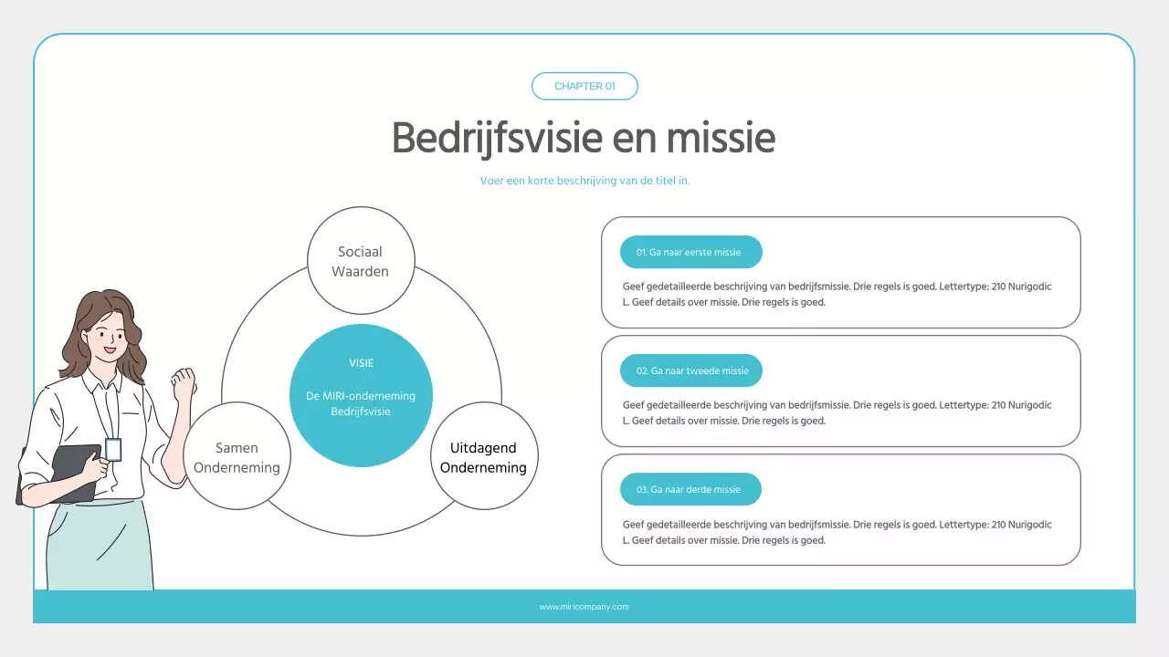 Minimalistisch trainingsmateriaal voor nieuwe werknemers in lichtblauw en grijs