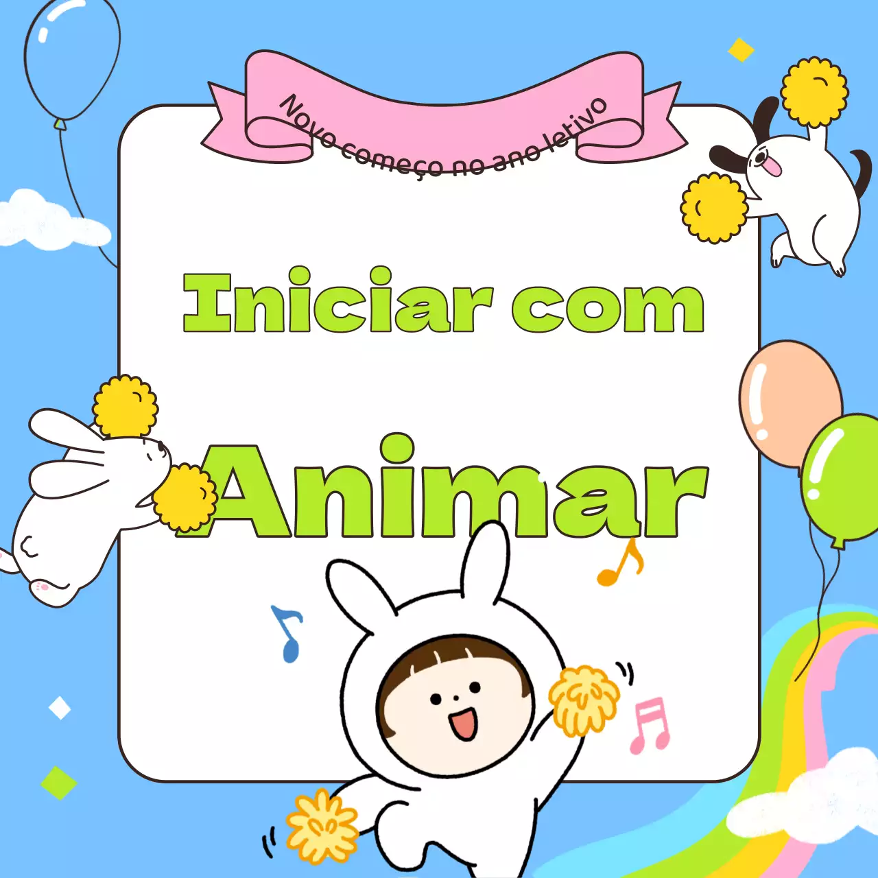 Promova um passatempo para aplaudir a sua personagem azul clara favorita