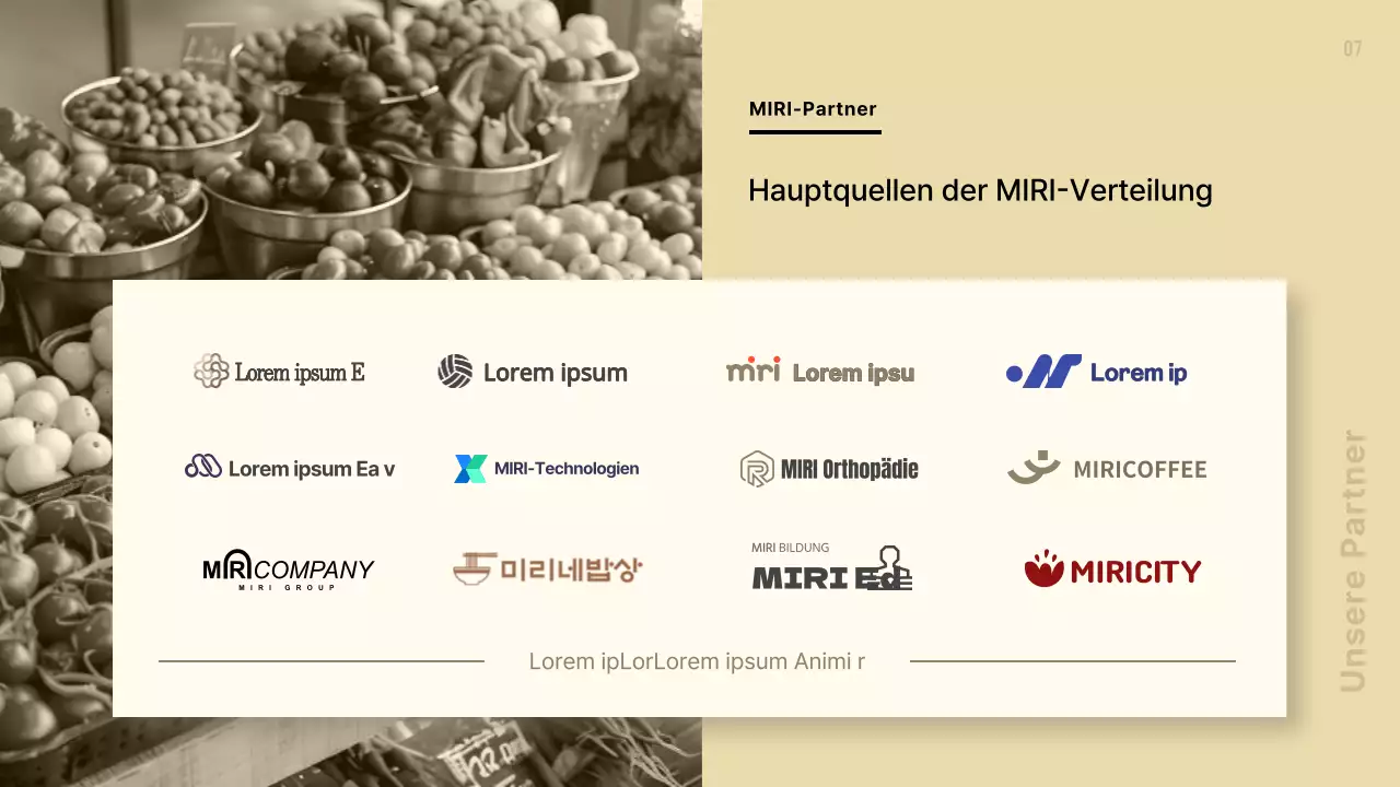 Moderner Foodservice-Vorschlag in Beige und Braun