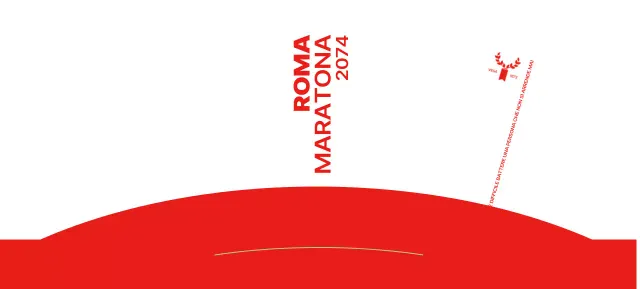 Design da maratona con scritte nitide e colori vivaci