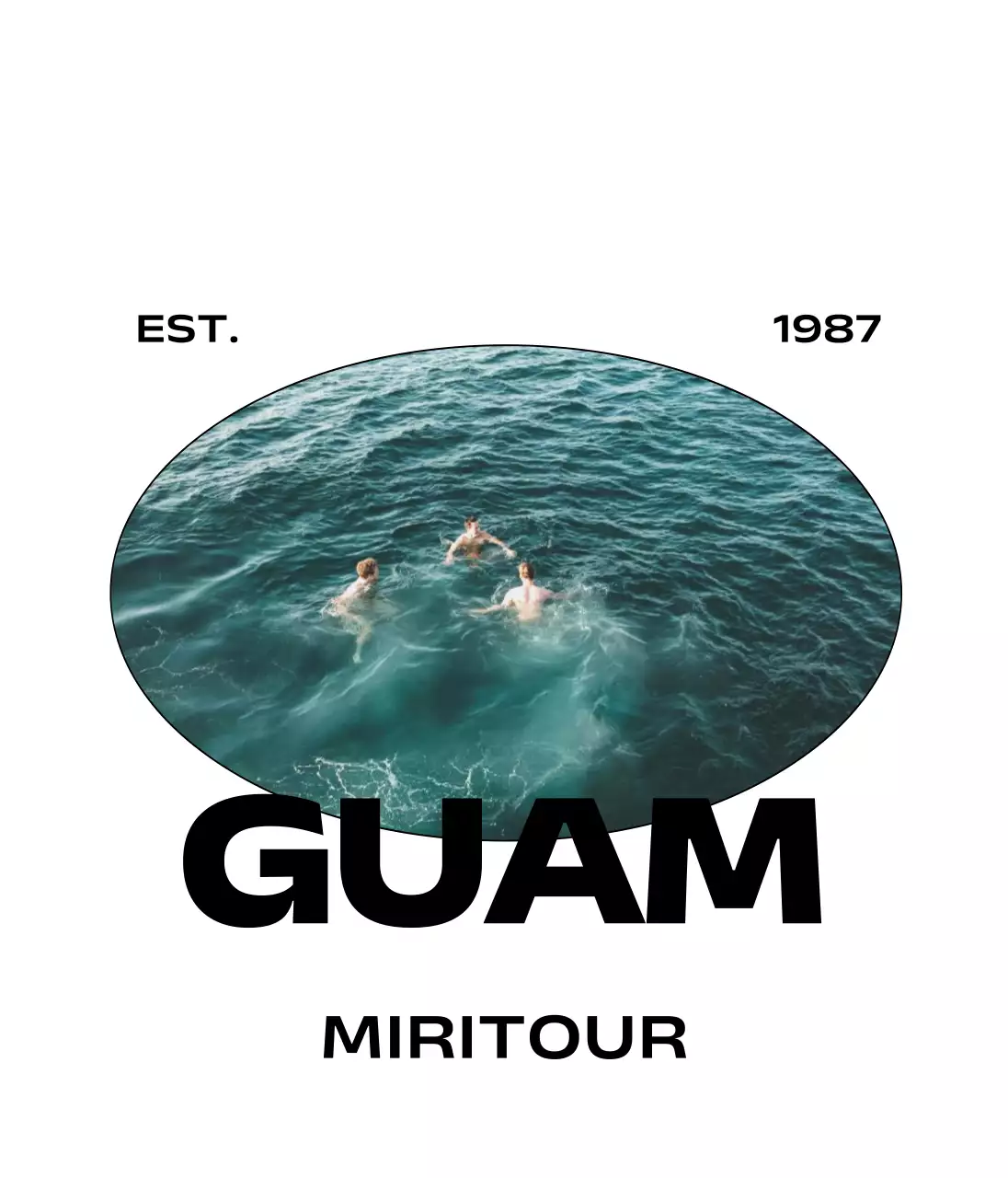 Agenzia di viaggi vintage e semplice con foto circolari e font gotici