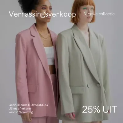 Grijs en Wit Minimal Fashion Collectie Campagne