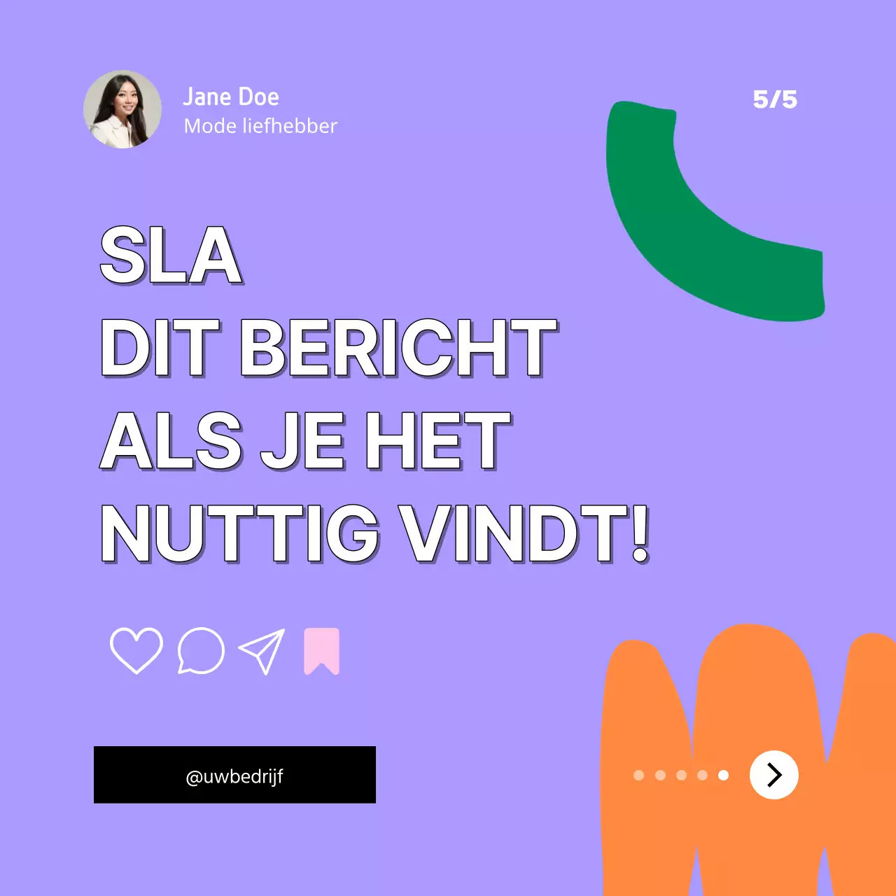 Paars en Roze Trendy Modetips Publiciteit