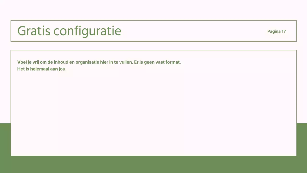 Eenvoudige, groene en roze rapporten voor NGO's