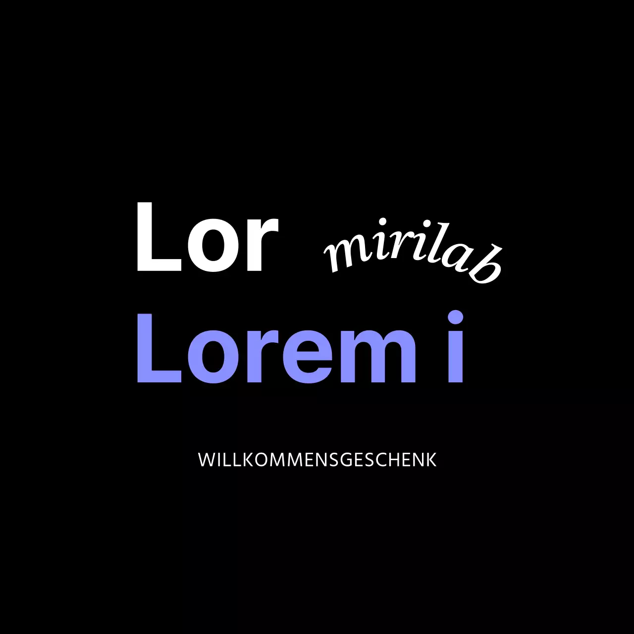 Corporate Welcome Kit Event-Souvenirs in Schwarz und Blau