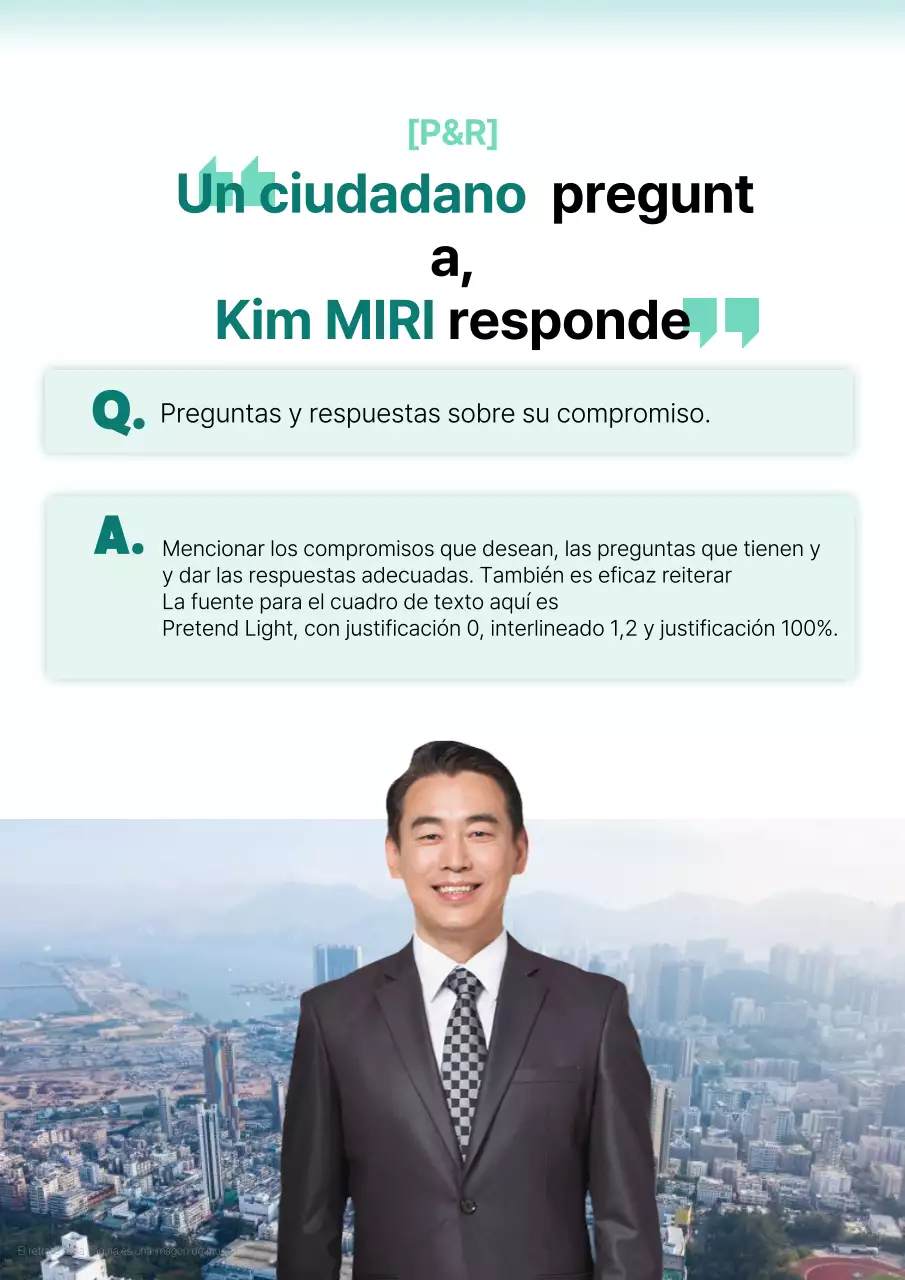 Promover las elecciones con acentos blancos y verdes