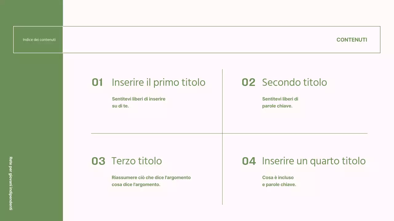 Rapporti semplici, verdi e rosa per le ONG