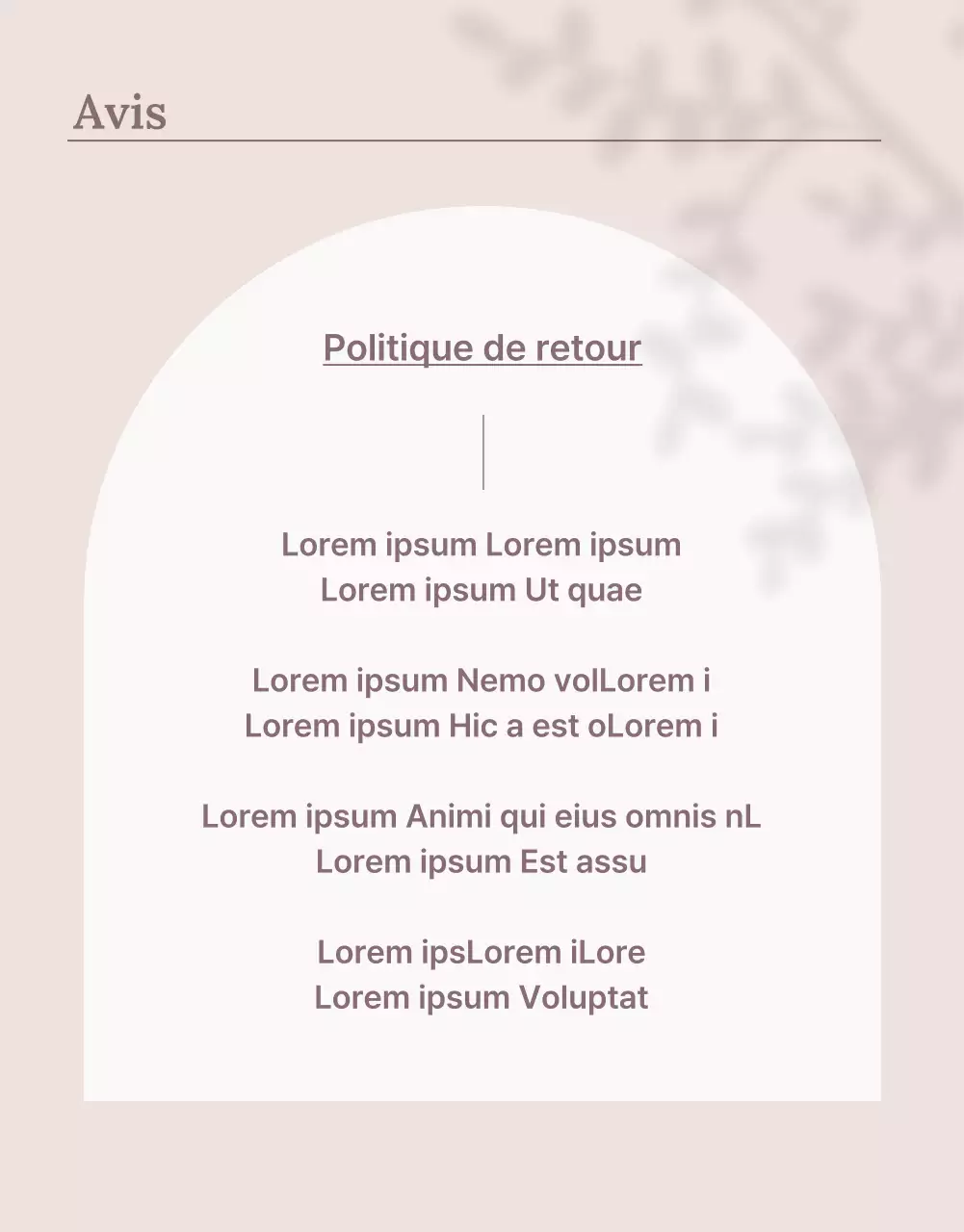 Un centre commercial de mode beige et haut de gamme page détaillée de l'annonce