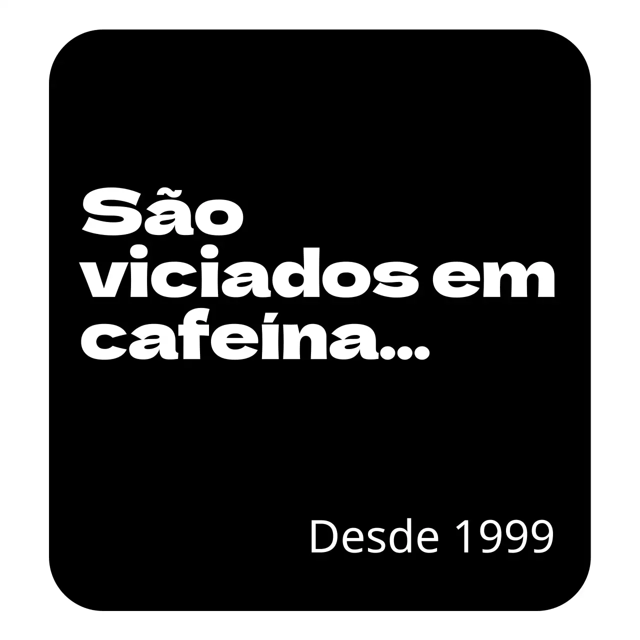 Mercadoria de café com um conceito de letras