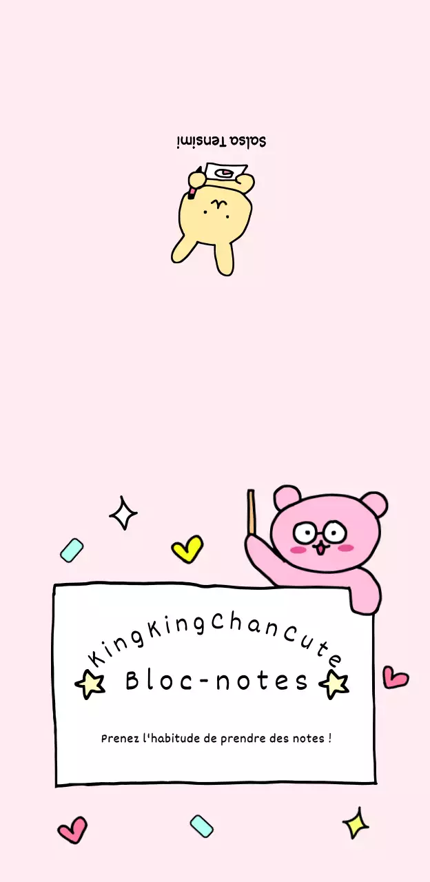 Illustration mignonne rose dessin personnage mème