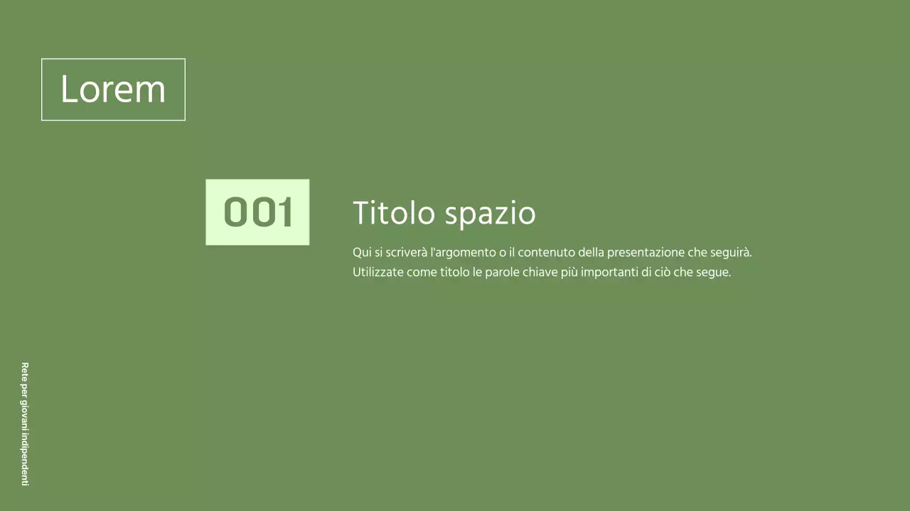 Rapporti semplici, verdi e rosa per le ONG