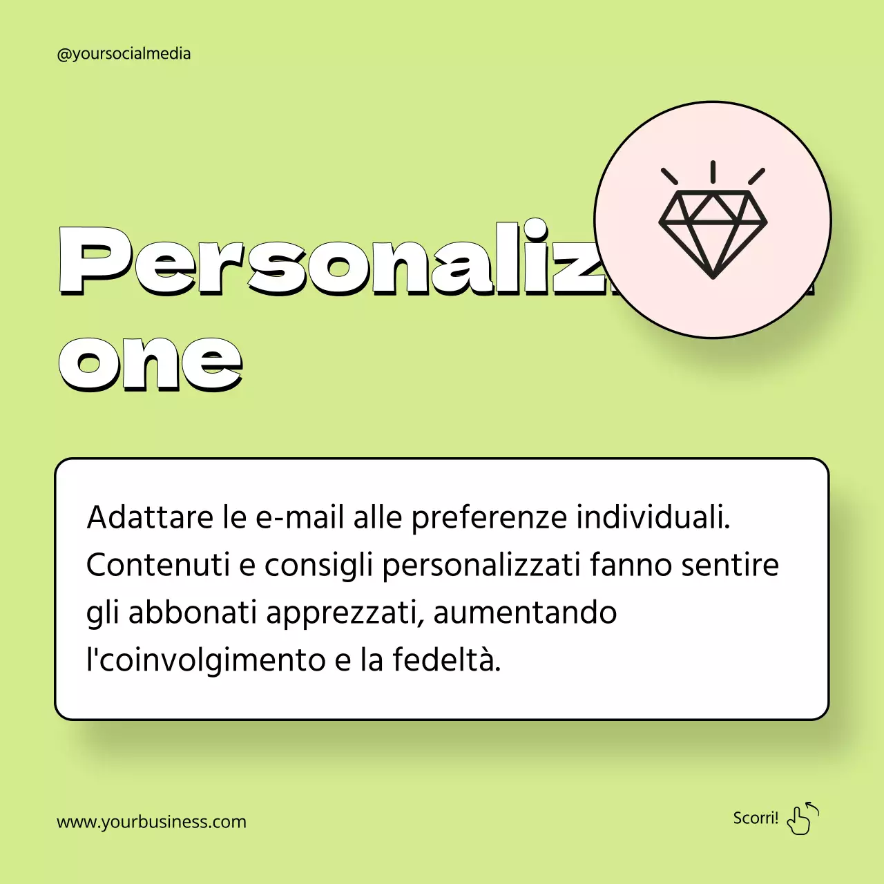 Guida alla strategia di email marketing geometrica arancione e neon