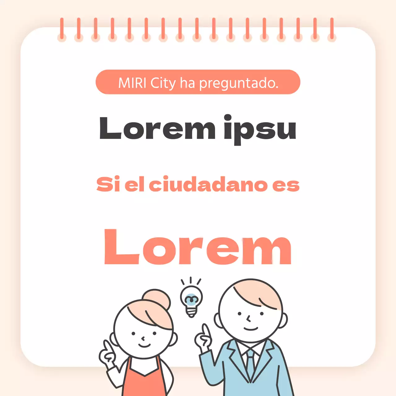 Un bonito informe naranja sobre política cívica
