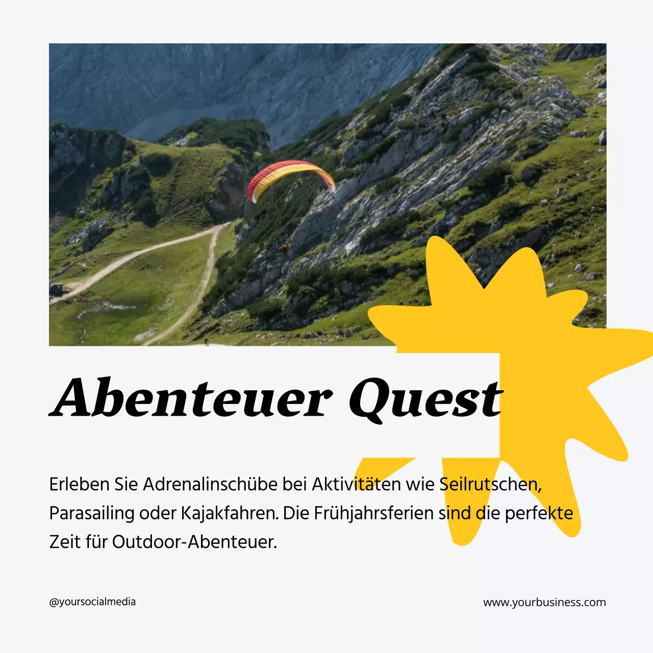 Weiß und Neon Geometric Spring Break Activity Guide