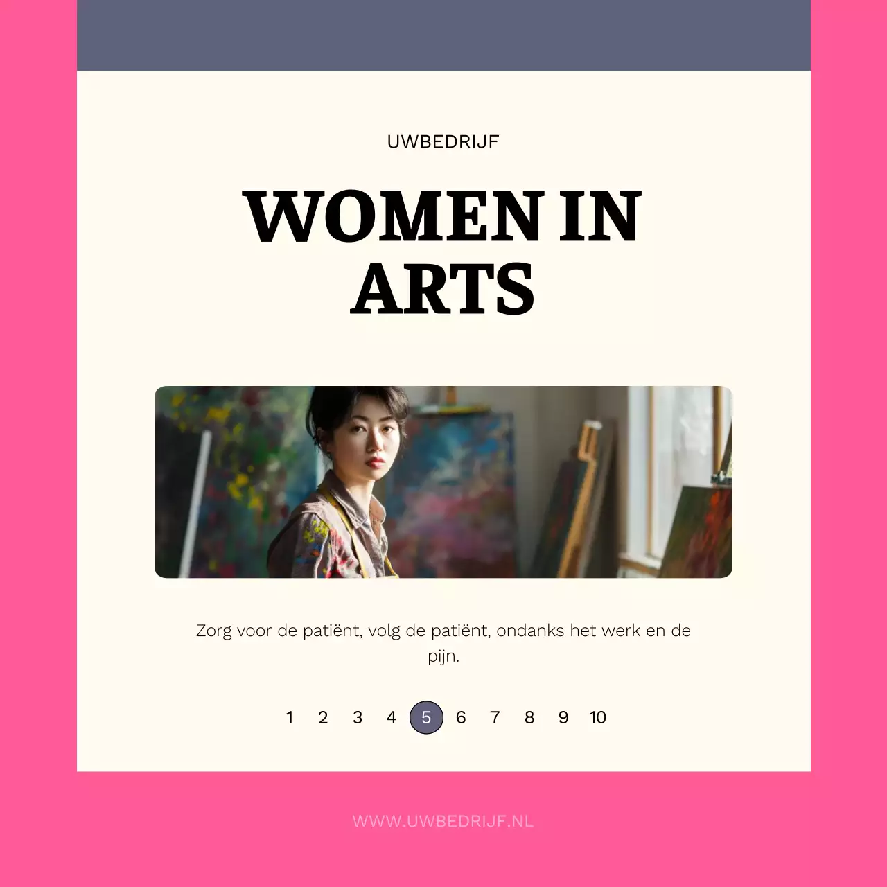 Paars en Roze Minimale Vrouwendag Tips Publiciteit